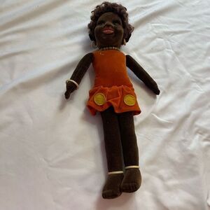 Rare Norah Wellings 1930's DuDu Black African Islander Girl 18" Doll Vintage
